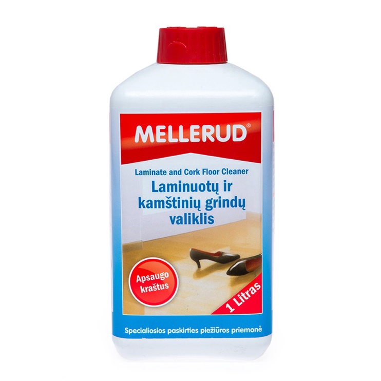 Средство для мытья полов Mellerud, по ламинату/для пробкового покрытия, 1 л
