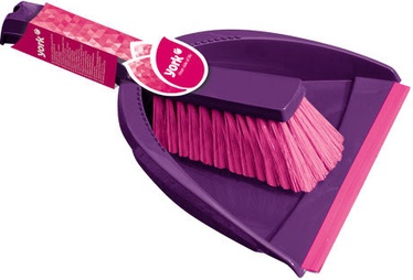 York Style 062130 Dustpan With Rubber Lip And Brush 000051212429