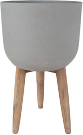 Вазон Home4you Sandstone 72429, серый, 360 мм