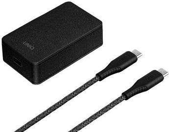Uniq Versa Slim USB Type-C Wall Charger + USB Type-C Cable 1.2m Black