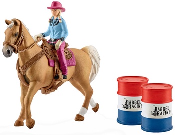Schleich Barrel Racing With Cowgirl 41417