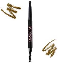 Makeup Revolution London Duo Brow Definer 0.15g Light Brown