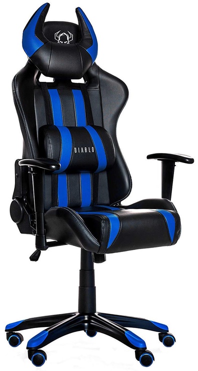 Spēļu krēsls Diablo Horn X-One, zila/melna