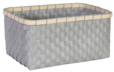 Home4you Basket Lido 3 28x19xH13cm Grey