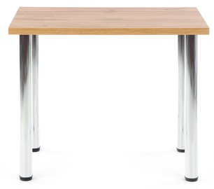 Söögilaud Halmar Modex 90, kroom/tamm, 900 mm x 600 mm x 750 mm