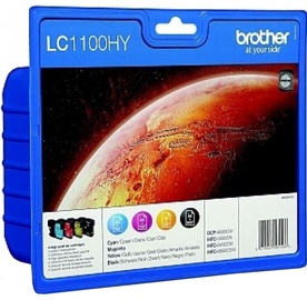 Printerikassett Brother LC-1100HY, sinine/must/punane/kollane