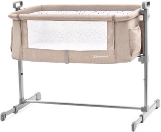 KinderKraft Neste Up Bedside Crib Beige Melange