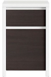 Black Red White Chest of Drawers Kaspian 1D1SP White/Brown