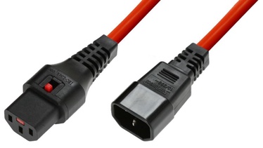 Juhe Assmann Cable IEC320 C14 / IEC LOCK C13 Red 3m
