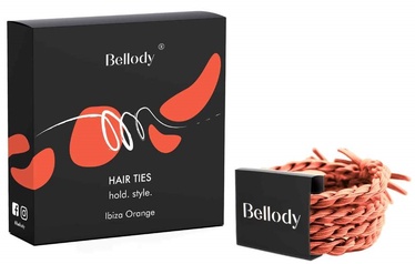 Резинка для волос Bellody Original Ibiza Orange, oранжевый, 4 шт.