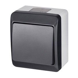 Slēdzis Elektro-Plast Hermes 0331-07 Switch Anthracite