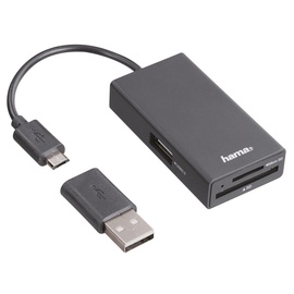 Atminties kortelių skaitytuvas Hama USB 2.0 OTG