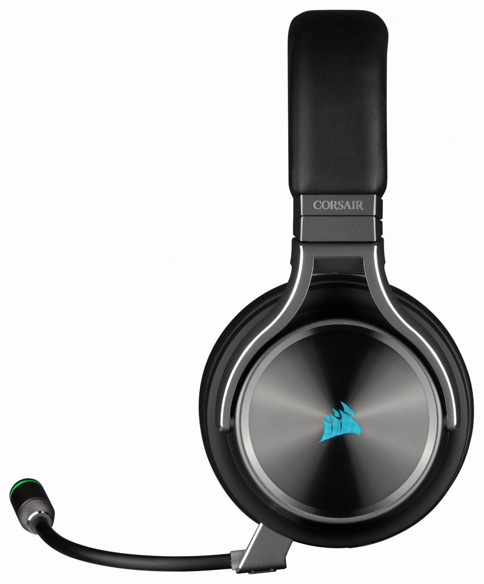 Belaidės ausinės Corsair Virtuoso RGB Wireless SE, juoda - Senukai.lt