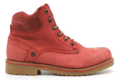 red leather winter boots