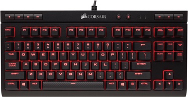 Klaviatuur Corsair K63 Cherry MX Red EN, must