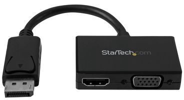 StarTech DisplayPort To HDMI/VGA Video Converter Black