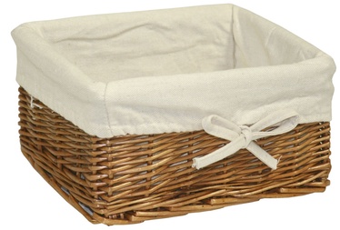 Home4you Basket Max 2 24x18xH12cm Light Brown