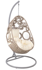 Dārza krēsls, stiprināms Home4you Rondo 28068, pelēka
