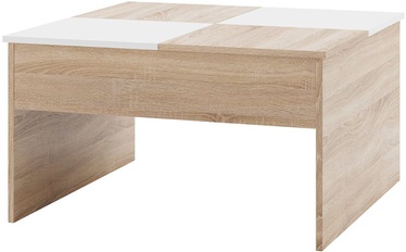 Szynaka Meble Castel Coffee Table White/Sonoma Oak