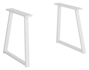 Black Red White Vario Modern Wooden Trapezium Legs White