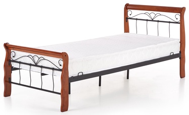Lova Halmar Veronica Brown/Black, 219x93 cm, su grotelėmis