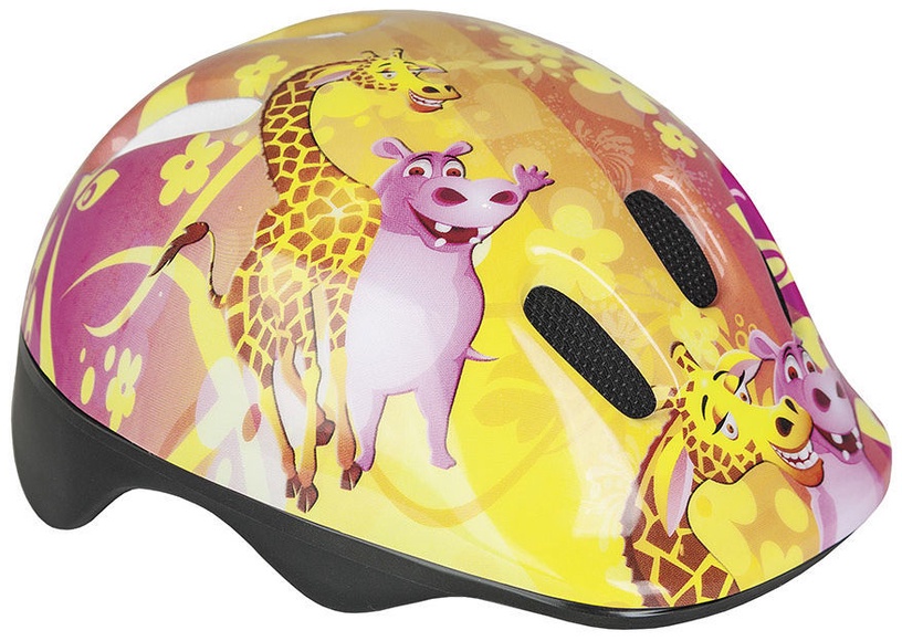 Шлемы велосипедиста детские Spokey, желтый/розовый, 50