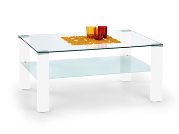 Kafijas galdiņš Halmar Simple Lacquered White, 1000x600x450 mm