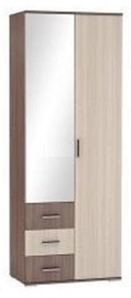 DSV Ronda ŠKR800.3 Wardrobe Light/Dark Ash Shimo