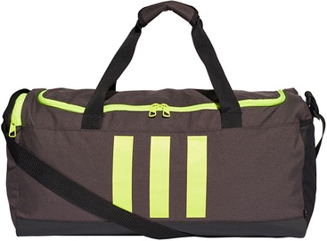 Adidas Essentials 3 Stripes Duffel Bag Medium GN2047 Grey/ Green