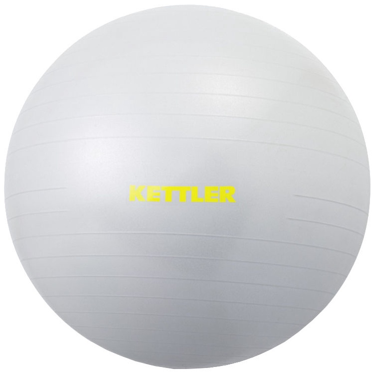 Vingrošanas bumbas Kettler, balta/sudraba, 65 cm