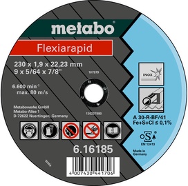 Metabo Flexiarapid 230x1.9x22.23mm Inox GF 41