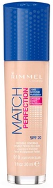 Tonuojantis kremas Rimmel London Match Perfection SPF20 10 Light Porcelain, 30 ml