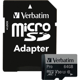 Карта памяти Verbatim Pro, 64 GB