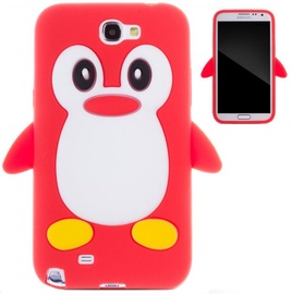 Zooky Soft 3D Cover Samsung N7100 Galaxy Note 2 Penguin Red