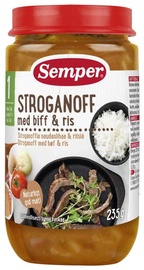 Semper Puree From 12 Months 235g Stroganoff With Beef And Rice
