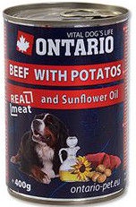 Влажный корм для собак Ontario, говядина, 0.4 кг