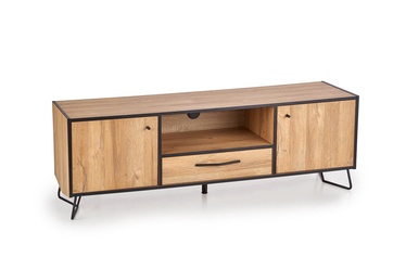 TV staliukas Halmar Lockheed RTV-1, juodas/ąžuolo, 1580x400x540 mm