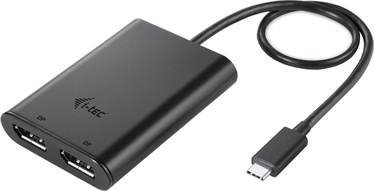 Adapteris i-Tec USB-C - DisplayPort x2 USB-C 3.1 male, Displayport x 2, 0 m, juoda