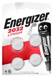 Baterijas Energizer EN2032B4, CR2032, 3 V, 4 gab.