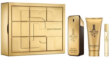 Paco Rabanne 1 Million 100ml EDT + 100ml Shower Gel + 10ml EDT New Design
