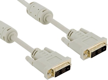4World Monitor Cable DVI-D 18+1 To DVI-D 18+1 Ferrite 3m