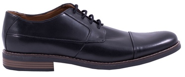 Clarks 261231398 Becken Cap Leather Shoes Black 44