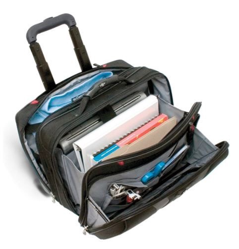 Сумка для ноутбука на колесах Wenger Notebook Bag, черный/серый, 17″