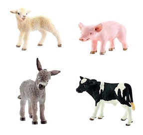 Schleich Young Animals From The Farm 4pcs 13848