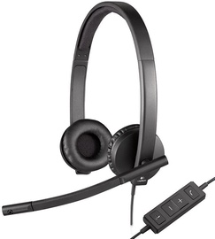 Kõrvaklapid Logitech H570e, must (kahjustatud pakend)