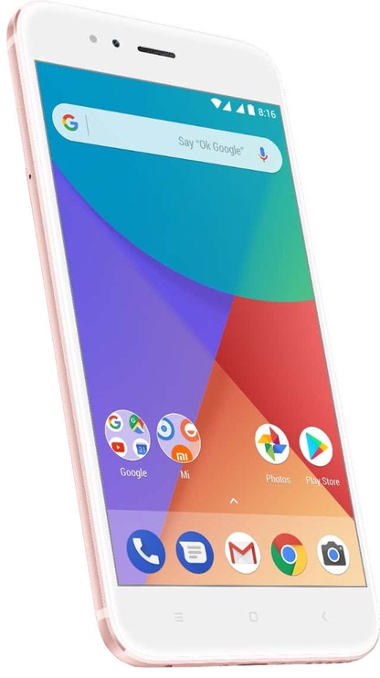 Mobilusis telefonas Xiaomi Mi A1, aukso/rožinis, 4GB/32GB