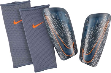 Nike Mercurial Lite Shin Guards SP2120 490 Grey Orange L