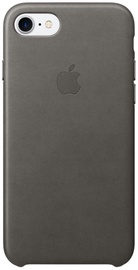Apple Leather Back Case For Apple iPhone 7 Storm Gray