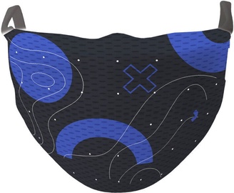 TakeMe Antibacterial 2-Layer Washable Slim Fit Face Mask Shotikov Blue II