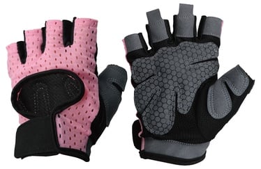 Велосипедные перчатки Ferts FSGLV-100 7223021, черный/розовый/серый, S